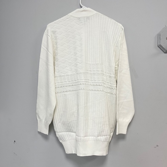 DIAMOND SUPPLY CO.  Quartz Varsity White Cardigan, Size Small or Medium  - NWT - Picture 2 of 5